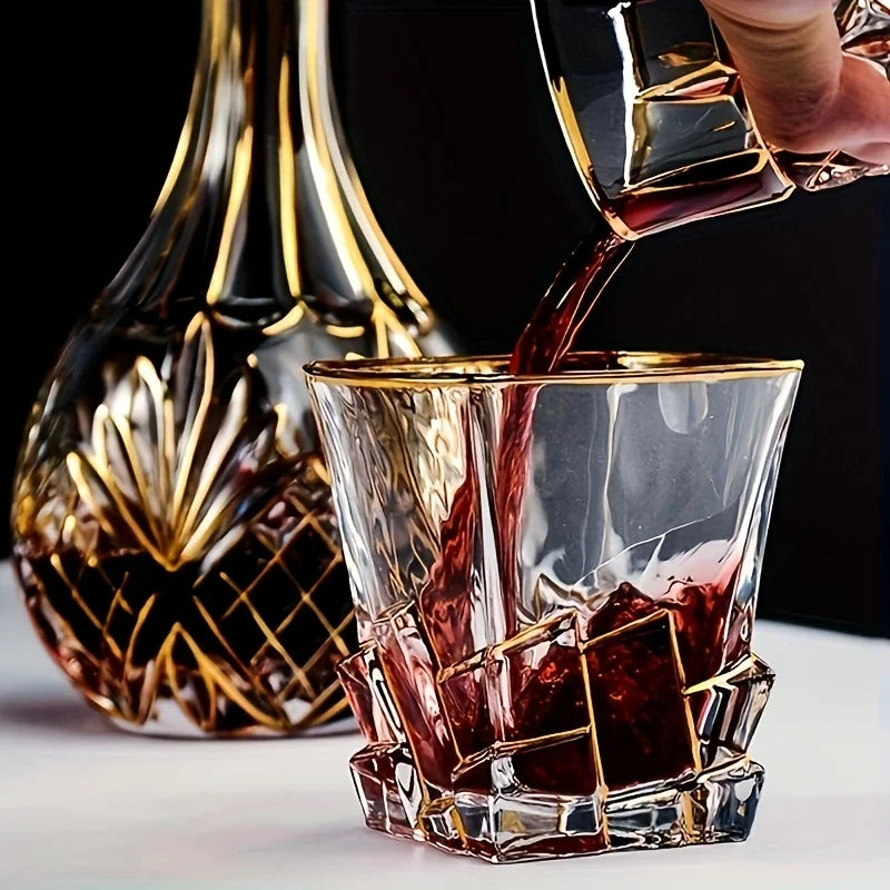 Golden line whiskey glass tumbler by 𝕄𝕔 𝕋𝕙𝕖 𝔹𝕝𝕒𝕔𝕜 𝔻𝕚𝕒𝕞𝕠𝕟�
