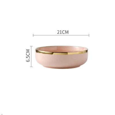 Pink, black, and gold ceramic dinner plate by 𝕄𝕔 𝕋𝕙𝕖 𝔹𝕝𝕒𝕔𝕜 𝔻𝕚𝕒𝕞𝕠�