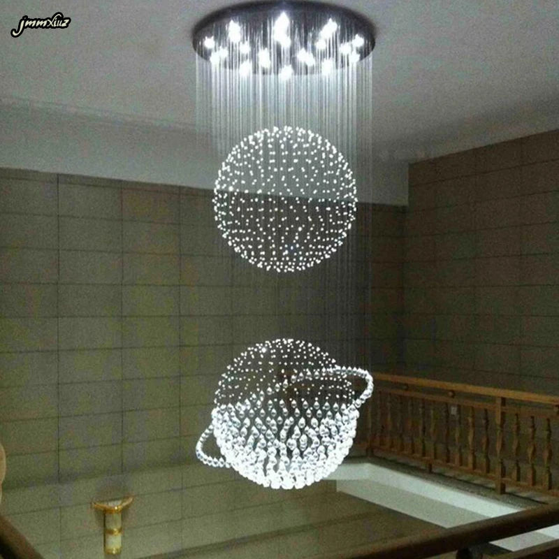 LED crystal chandelier by MC THE BLACK DIAMOND with shimmering crystals, elegant design, ideal for living rooms and bedrooms.