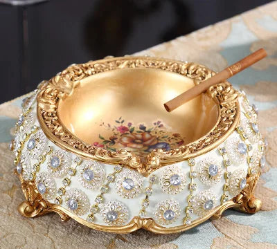 European Resin Diamond Fruit Plate Dried Fruit Candy Dish Tissue Box Ornaments Home Livingroom Table Furnishing Decoration Craft - https://mohammadcollection.com