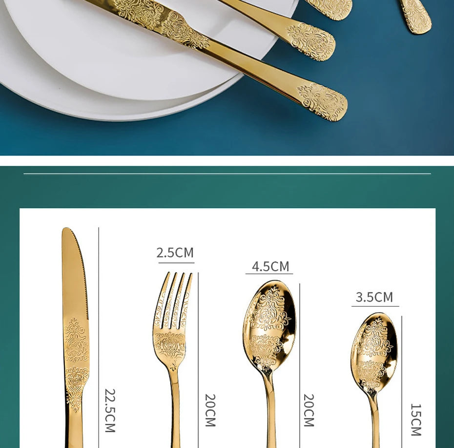 16/24-piece silverware set by 𝕄𝕔 𝕋𝕙𝕖 𝔹𝕝𝕒𝕔𝕜 𝔻𝕚𝕒𝕞𝕠𝕟