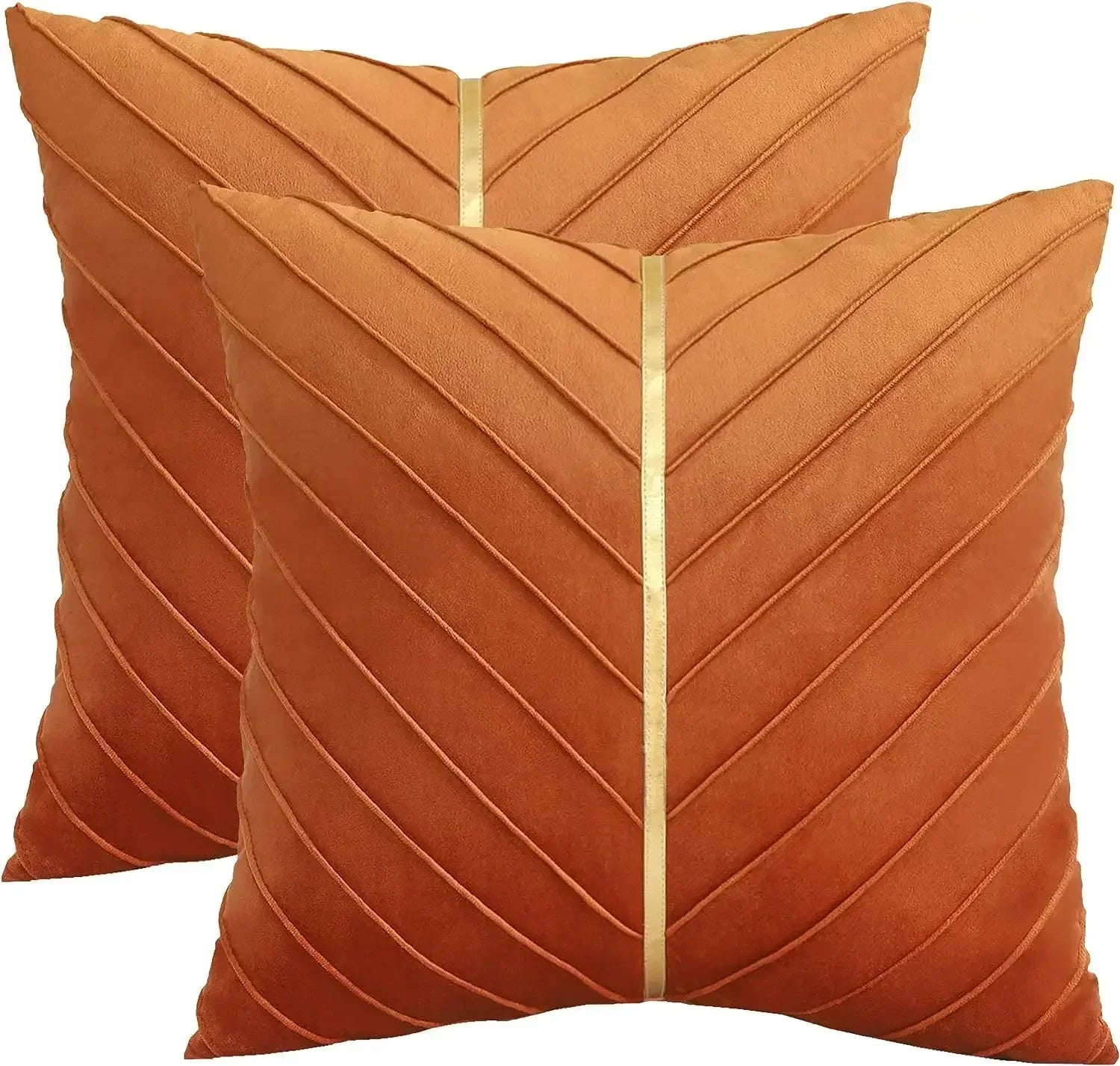 Luxury modern pillow covers from MC The Black Diamonds, set of 2, featuring sleek fabric and contemporary design.