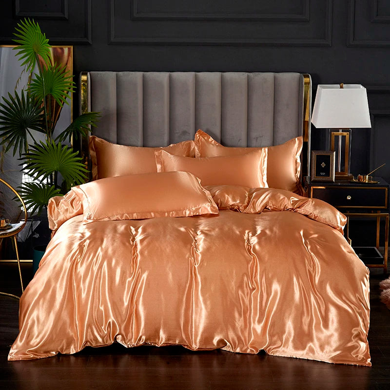 Silky satin duvet cover set by 𝕄𝕔 𝕋𝕙𝕖 𝔹𝕝𝕒𝕔𝕜 𝔻𝕚𝕒𝕞𝕠𝕟�
