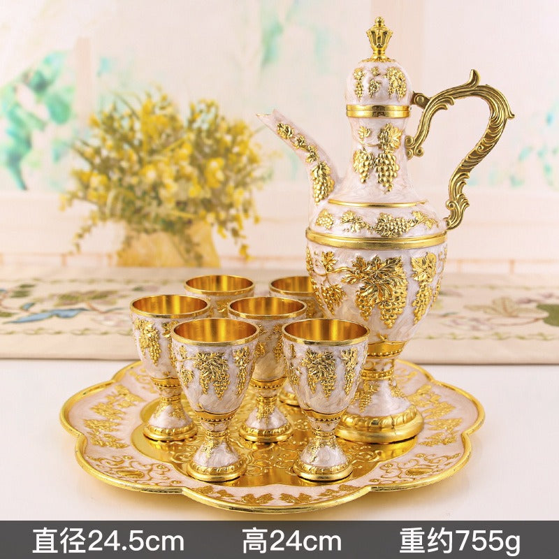 European Retro Palace Wine Set by 𝕄𝕮 𝕋𝕙𝕖 𝔹𝕝𝕒𝕔𝕜 𝔻𝕚𝕒𝕞𝕠𝕟�