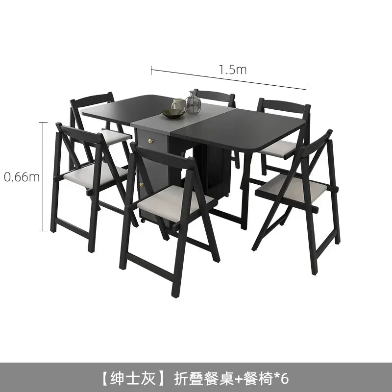 Folding wooden kids study table from MC THE BLACK DIAMOND, designed for party dining and room use, with a sleek, compact design.