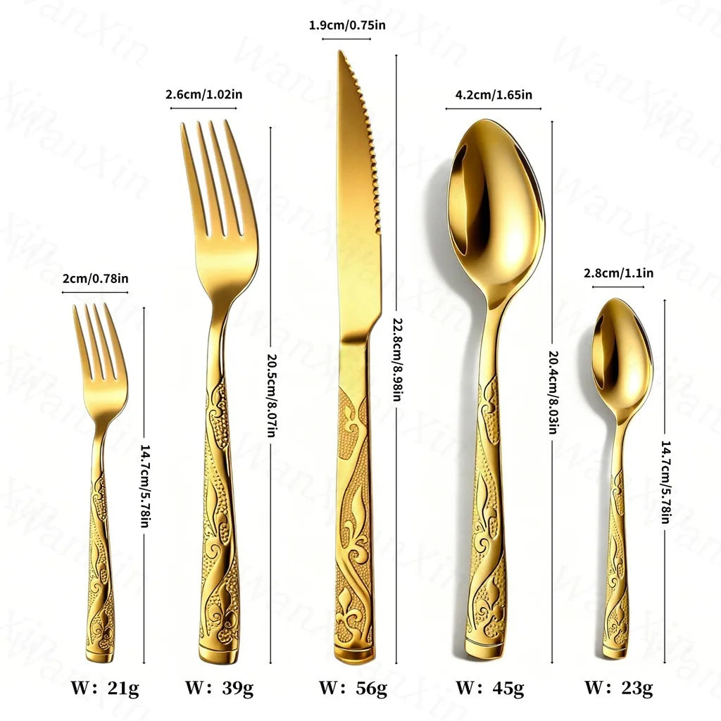 Knife Spoon Vintage Stainless Steel Tableware