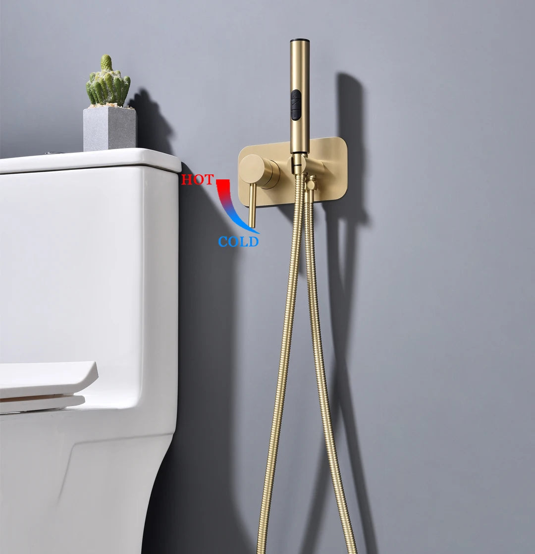 Wall Mounted Bidet Sprayer Faucet