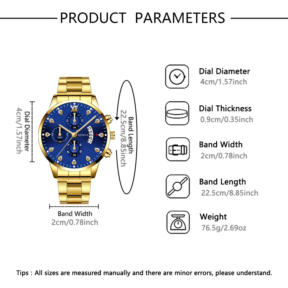 Couple alloy quartz watch men and women casual and fashionable watch clocks - https://mohammadcollection.com