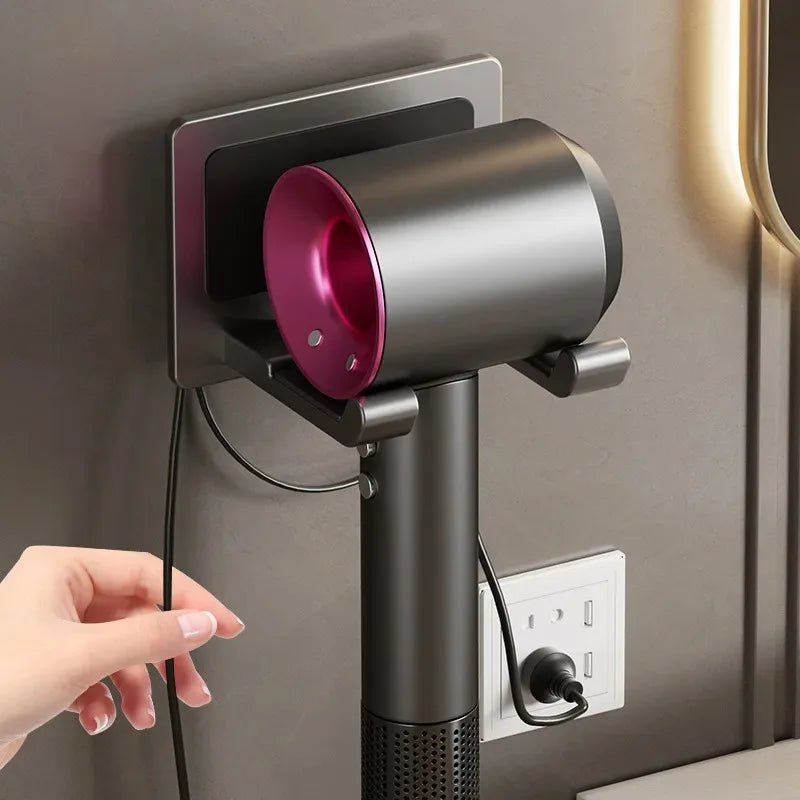 Bath hair dryer hanger rack with suction cups, multi-function storage shelf, by ๐๐ ๐๐๐ ๐น๐๐๐๐ ๐ป๐๐๏ฟฝ