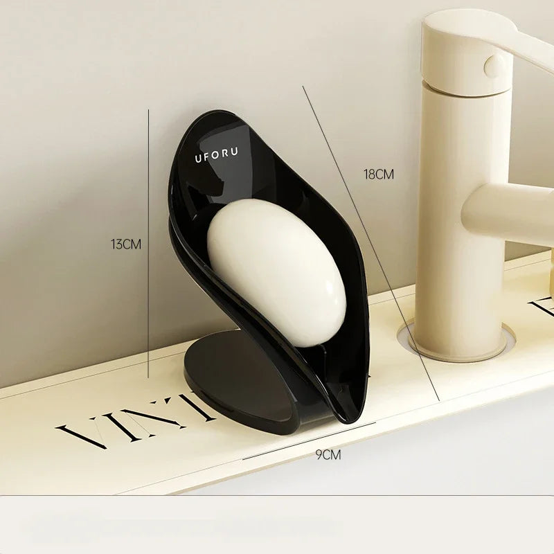 Modern Light Luxury Bathroom Soap Holder - Multi-Functional Countertop Storage Box with Self-Draining Design & Leak-Proof Base - https://mohammadcollection.com