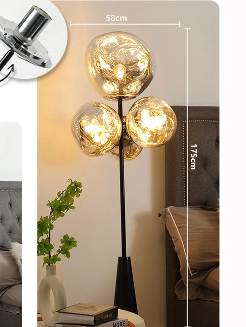 Luxury-simplified floor lamp, living room lamp, bedroom lamp, villa study floor lamp - https://mohammadcollection.com