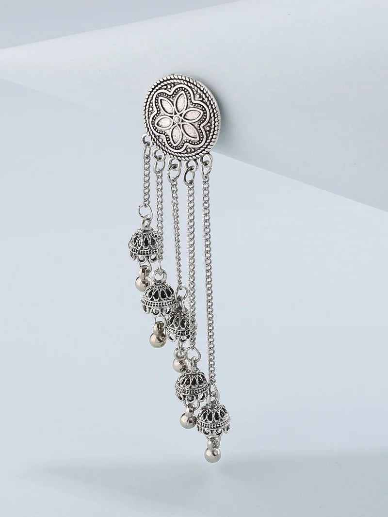 Vintage ethnic bohemian bell earrings with tassel and floral designs by ๐๐ ๐๐๐ ๐น๐๐๐๐ ๐ป๐๐๐๏ฟฝ