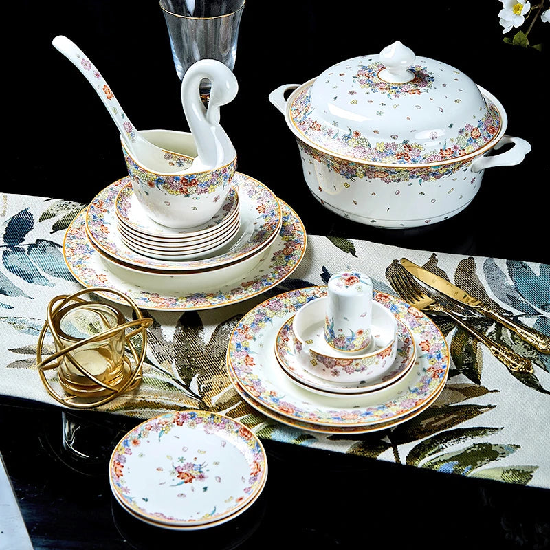 Porcelain dinnerware set with 50 pieces featuring star design, from ๐๐ฎ ๐๐๐ ๐น๐๐๐๐ ๐ป๐๐๐