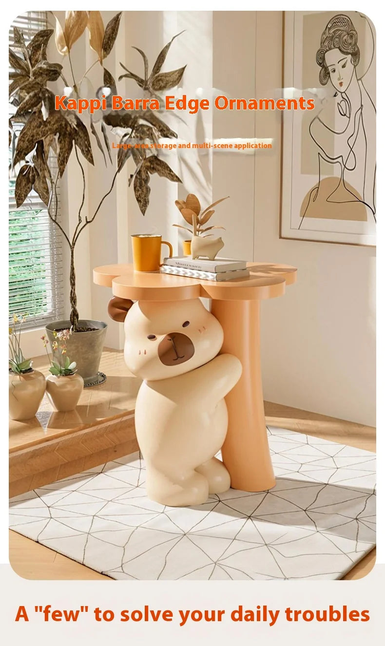 Home Decor Furniture Cartoon Animal Figurines Side Table Living Room Floor Decoration Children&