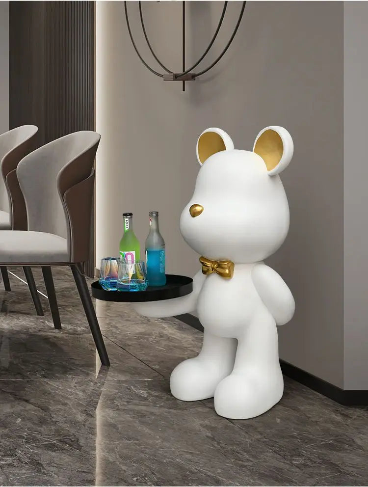Home Decor Creative Doll Bear Floor Ornament Living Room Trend Soft Decoration Welcome Reception Storage Tray Animal Statue Gift - ๐๐ฎ ๐๐๐ ๐น๐๐๐๐ ๐ป๐๐๐๐ ๐๐