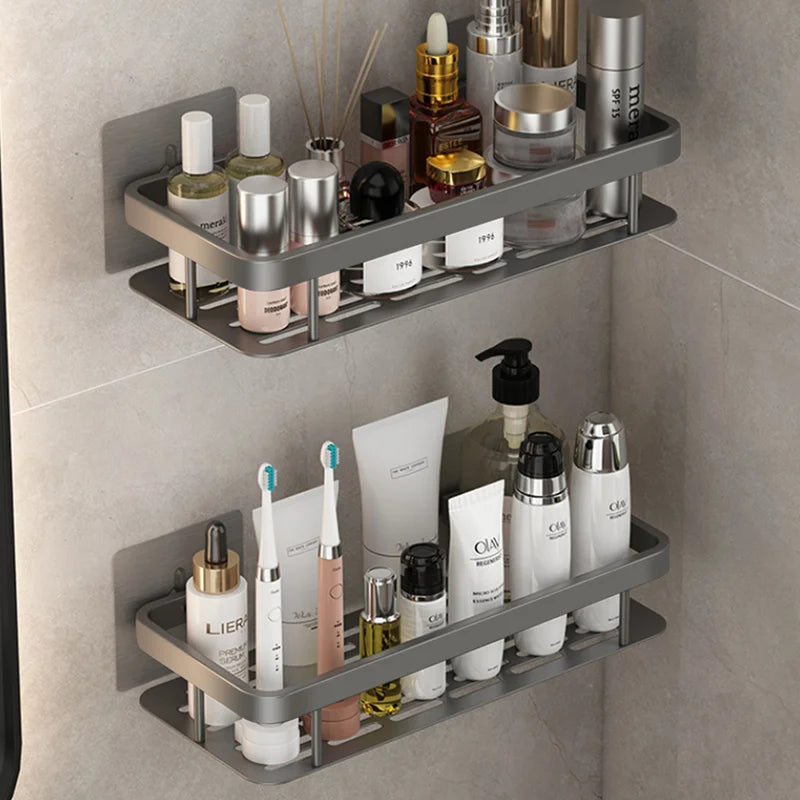 Bathroom Shelves No-drill Corner Shelf Shower Storage Rack Holder Toilet Organizer Bathroom Accessories - https://mohammadcollection.com