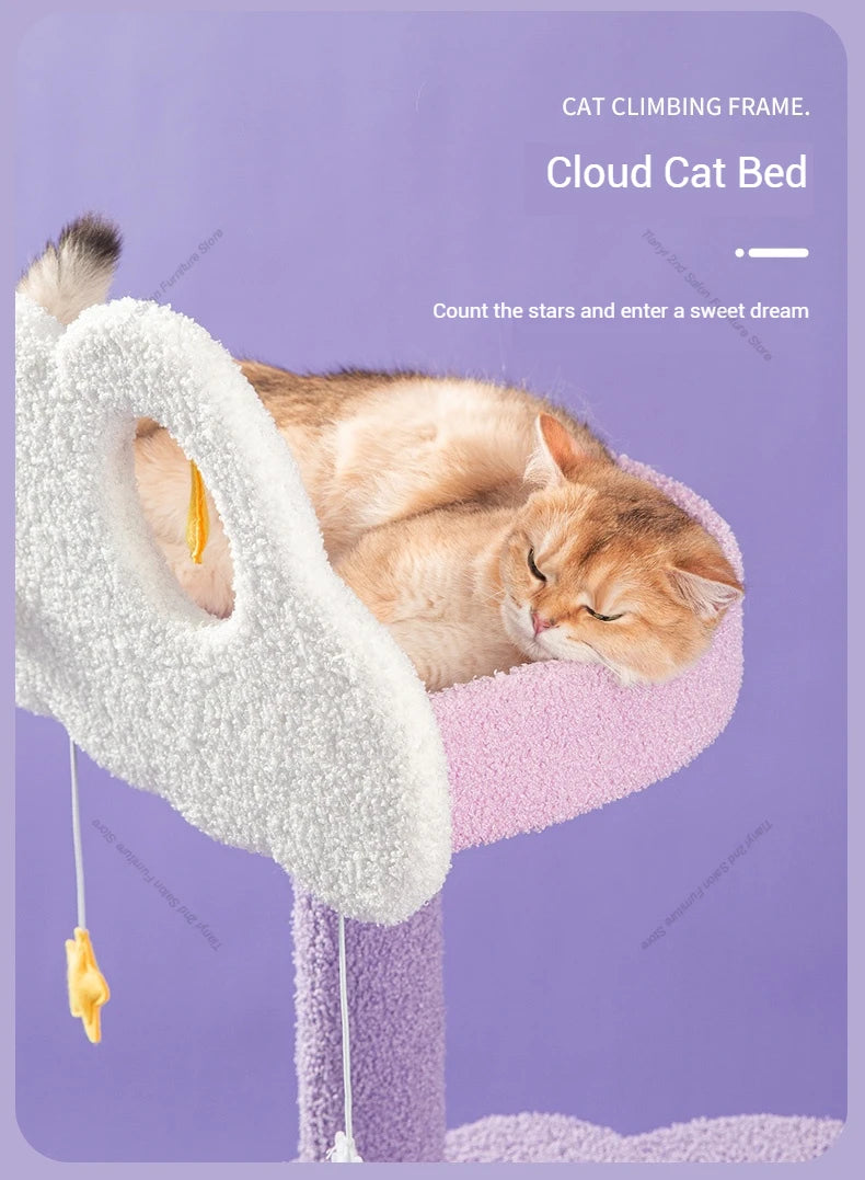 Designers Denmark Cat Climbing Frame Nordic Luxury Space Capsule Cat Tree Scratching Post Cat Castle Pet Products Árbol Gato FYC