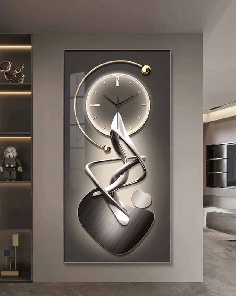 Modern Design Wall Clock Living Room Entrance Corridor Wall Decor Mute Digital Clock Large Abstract Hanging Painting Wall Watch - ๐๐ฎ ๐๐๐ ๐น๐๐๐๐ ๐ป๐๐๐๐ ๐๐