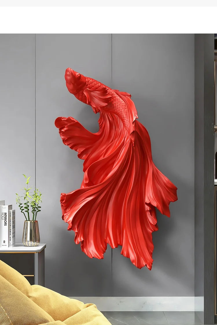 Nordic Home Fighting Fish sculpture by ๐๐ ๐๐๐ ๐น๐๐๐๐ ๐ป๐๐๐๐ ๐๏ฟฝ