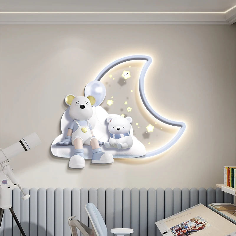Children's room wall decor featuring MC THE BLACK DIAMOND's colorful poster print with playful, vibrant design for kids' bedrooms.