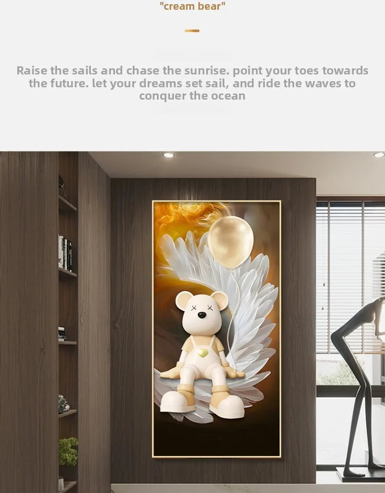 Modern living room wall decor LED painting poster by MC THE BLACK DIAMOND featuring vibrant, contemporary artwork.