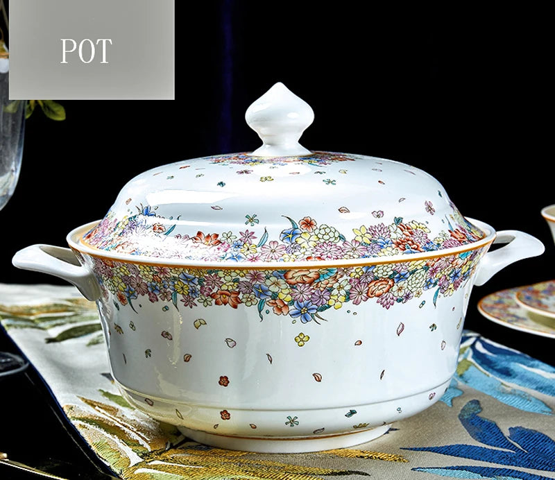 Porcelain 50-piece dinner set with star design from ๐๐ฎ ๐๐๐ ๐น๐๐๐๐ ๐ป๐๐๐๐