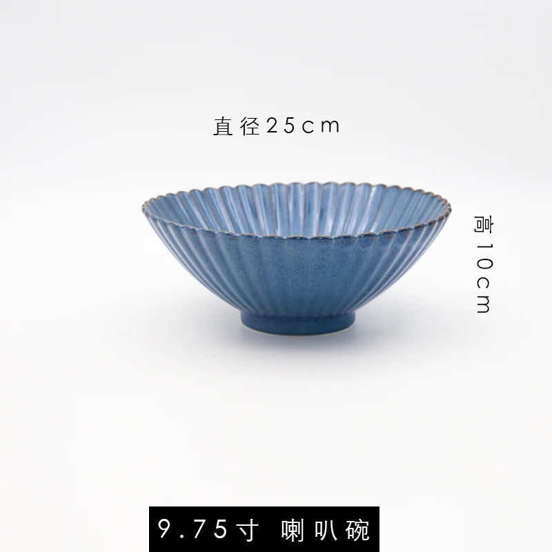 Retro ceramic western dinner plate with variable glaze from ๐๐ฎ ๐๐๐ ๐น๐๐๐๐ ๐ป๐๐๐๐ ๏ฟฝ