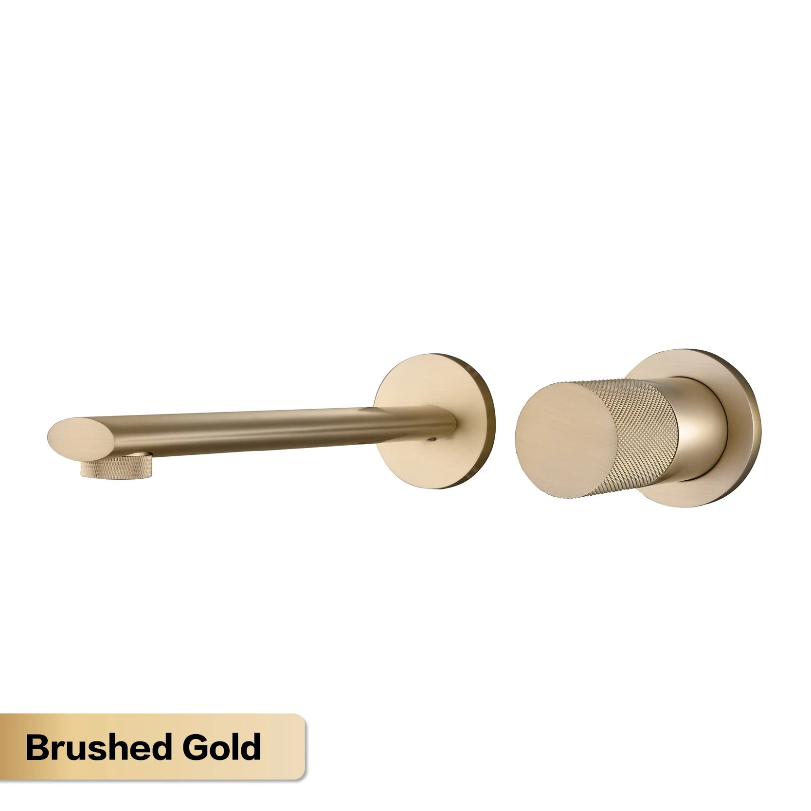 Luxruy rose gold brass wall-embedded bathroom bath sink faucet by MC THE BLACK DIAMOND, sleek modern design, visible wall-mounted fixture
