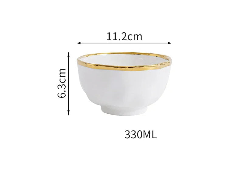 Elegant MC THE BLACK DIAMOND ceramic dinnerware set with matching plates and bowls for luxurious household table setting.