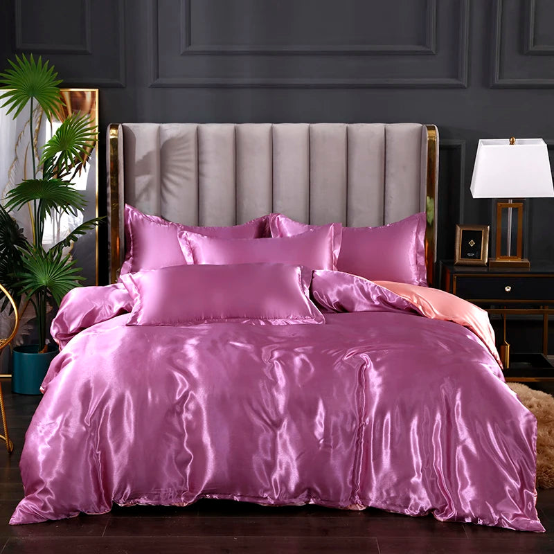 Silky satin duvet cover set from 𝕄𝕔 𝕋𝕙𝕖 𝔹𝕝𝕒𝕔𝕜 𝔻𝕚𝕒𝕞𝕠𝕟�