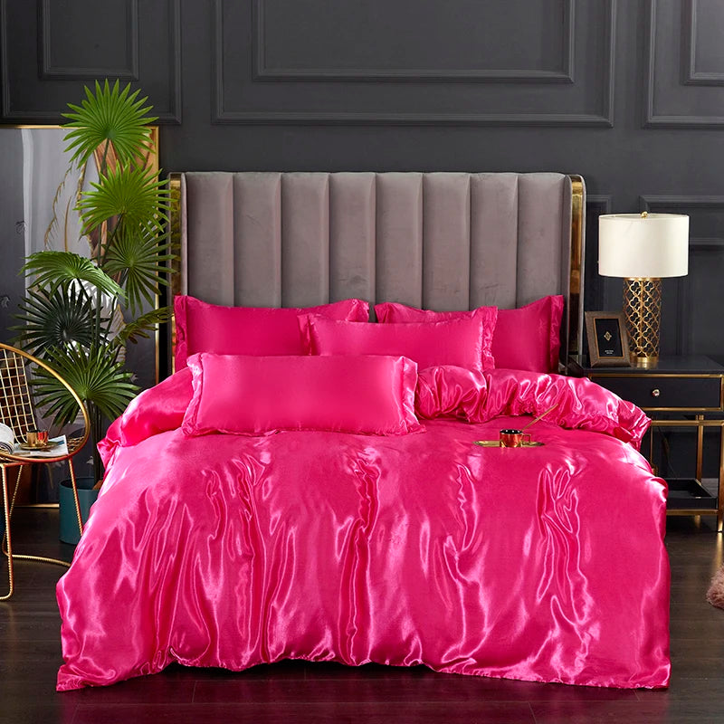 3-piece silky satin duvet cover set by 𝕄𝕔 𝕋𝕙𝕖 𝔹𝕝𝕒𝕔𝕜 𝔻𝕚𝕒𝕞𝕠𝕟