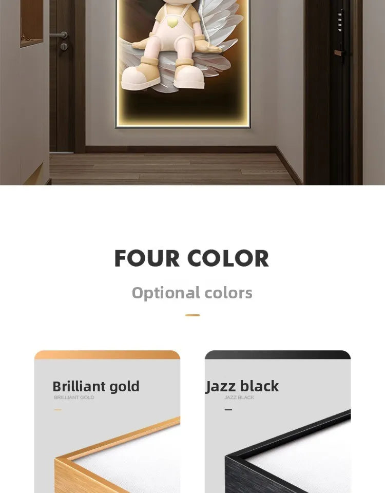 Modern wall decor LED painting poster by MC THE BLACK DIAMOND, featuring contemporary artwork for living room decoration.