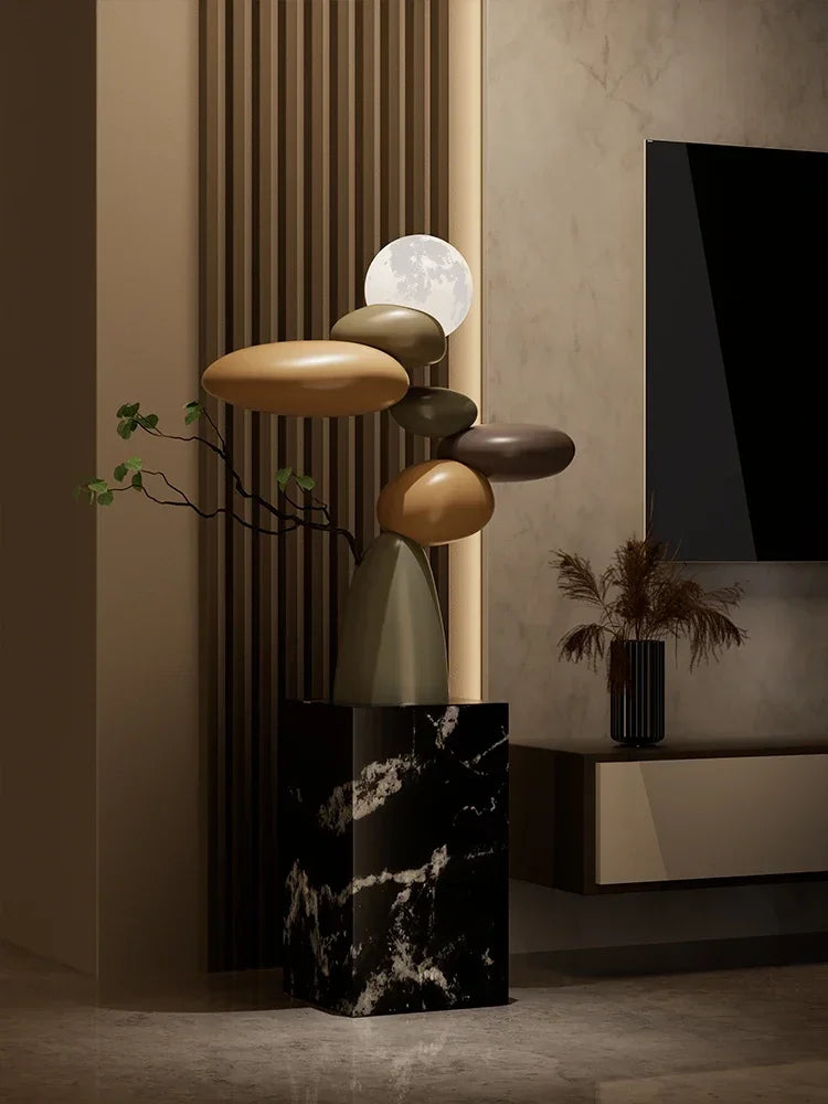 Large glowing resin Feng Shui stone sculpture by ๐๐ ๐๐๐ ๐น๐๐๐๐ ๐ป๐๐๐๐ ๐
