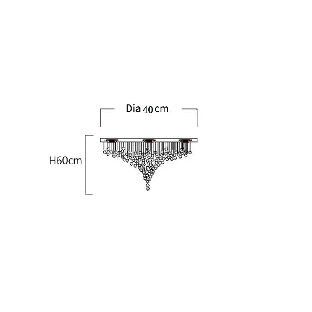 Modern Stone Crystal LED Chandelier Large Staircase Luxury Ceiling Pendant Light Home Decor Cristal Glass Suspension Lamps - https://mohammadcollection.com