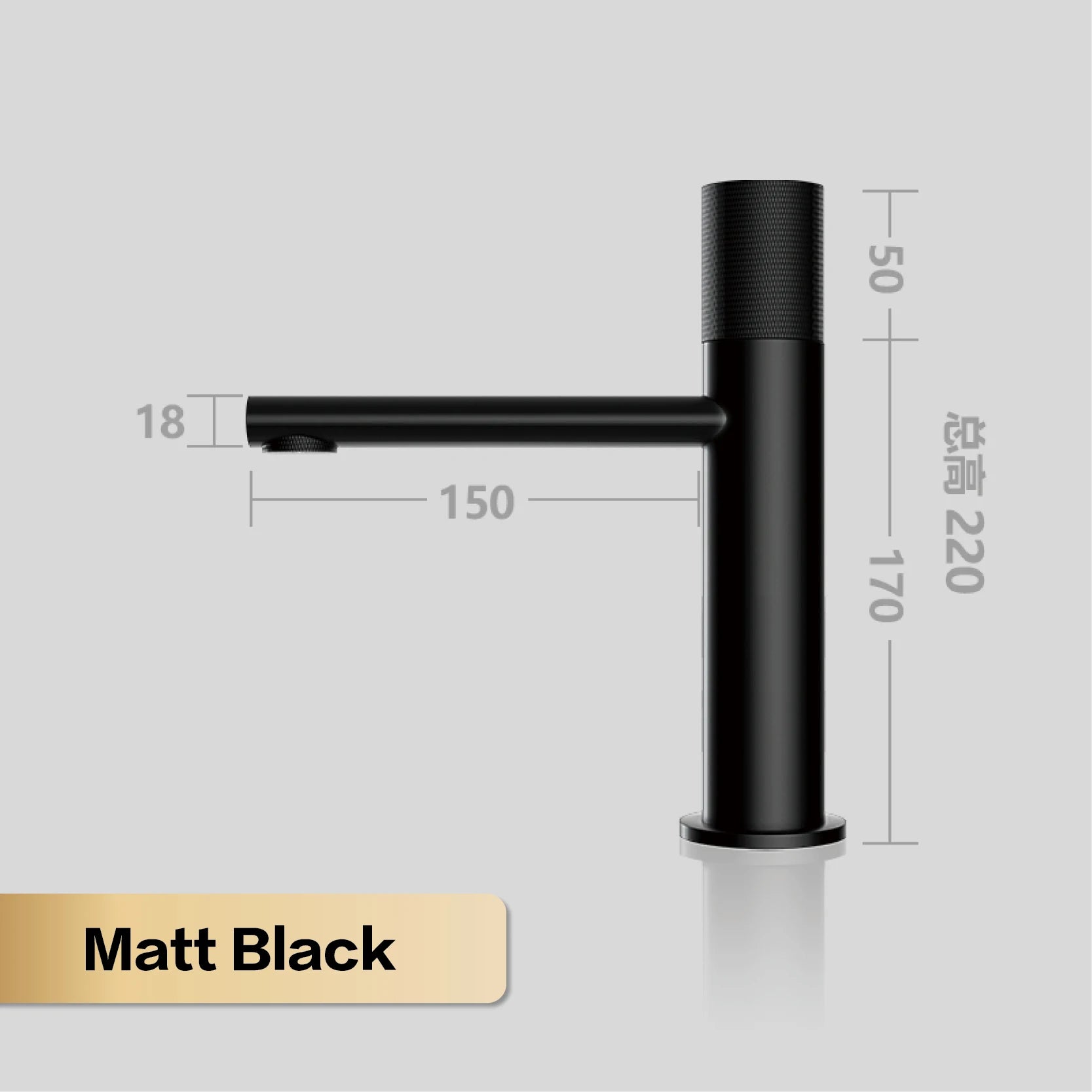 Brass black bathroom faucet round hand washing toilet table under high-end hotel hot and cold faucet - https://mohammadcollection.com