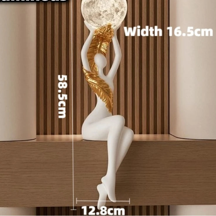 Resin Luxury Solid Color Figurines Luminous Character Wine Cabinet Figurines Semi-handmade Creative Modern Simple Home Decor - https://mohammadcollection.com
