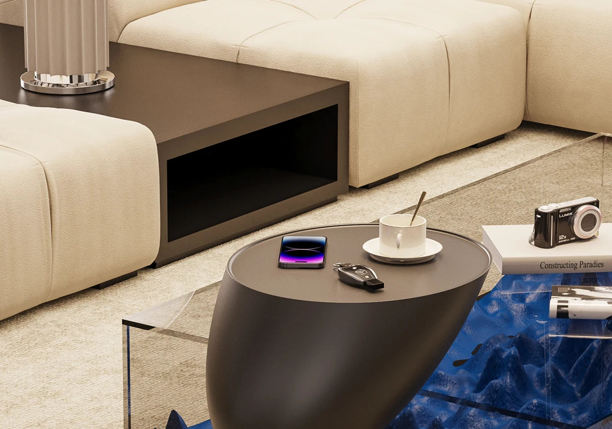 Modern Minimalist Style Ymitation Stone Shape Coffee Table Creative Living Room Furniture Sofa Side Table Designer Center Table - ๐๐ฎ ๐๐๐ ๐น๐๐๐๐ ๐ป๐๐๐๐ ๐๐