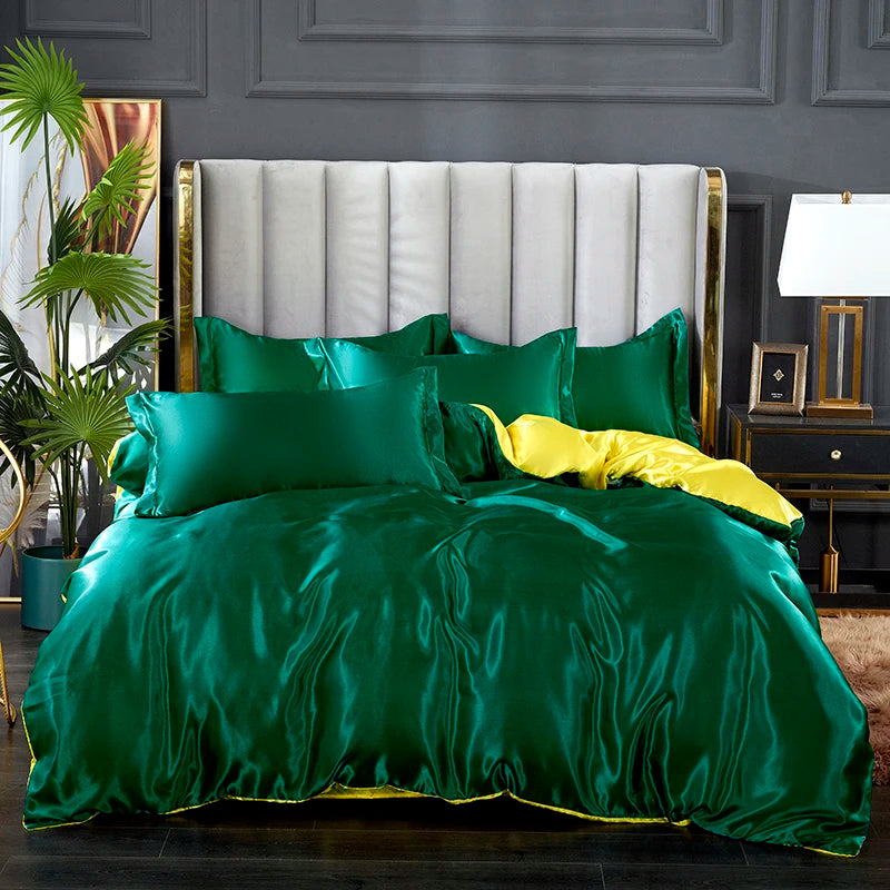 Silky satin duvet cover set by 𝕄𝕔 𝕋𝕙𝕖 𝔹𝕝𝕒𝕔𝕜 𝔻𝕚𝕒𝕞𝕠𝕟�
