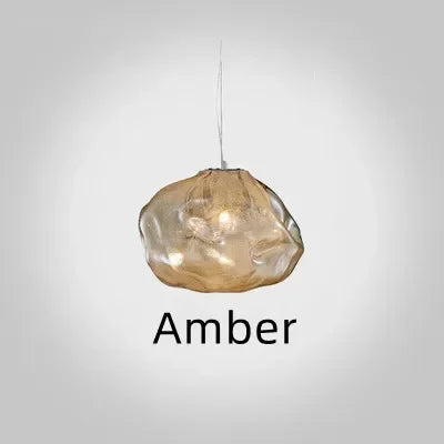 Modern Cloud Design Smoky Grey Glass Pendant Light Art Hanging Lamp Decorative Blown Glass Pendant Lamp Restaurant Chandelier - https://mohammadcollection.com