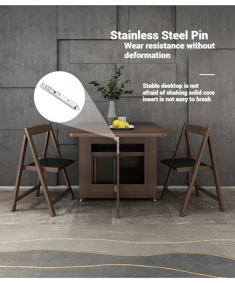 MC THE BLACK DIAMOND luxury kids folding study and dining wood table, versatile and stylish for children’s room use