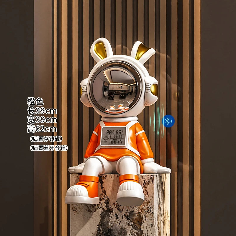 Astronaut Rabbit Sitting Desk Decoration Nordic Luxury Living Room Entrance TV Cabinet Decorative Figurines Housewarming Gift - ๐๐ฎ ๐๐๐ ๐น๐๐๐๐ ๐ป๐๐๐๐ ๐๐