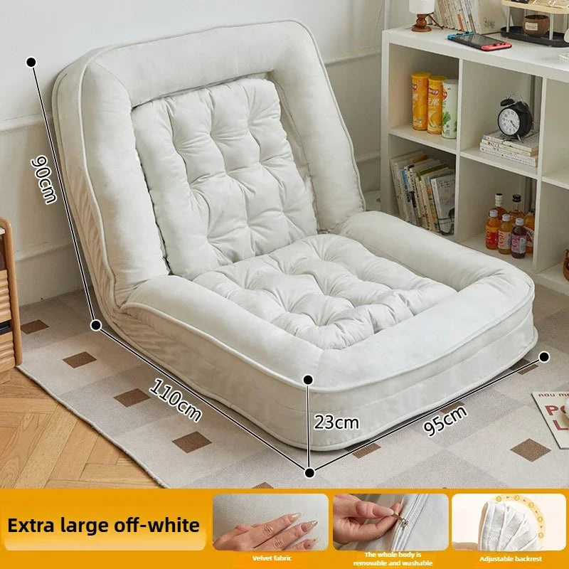 Lazy sofa reclining and sleeping single tatami bedroom small sofa folding sofa bed - https://mohammadcollection.com