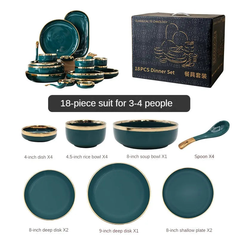 18-piece ceramic dinnerware set from ๐๐ ๐๐๐ ๐น๐๐๐๐ ๐ป๐๐๐๐ ๐๏ฟฝ