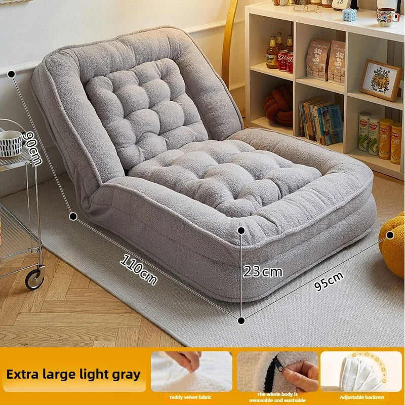 Lazy sofa reclining and sleeping single tatami bedroom small sofa folding sofa bed - https://mohammadcollection.com