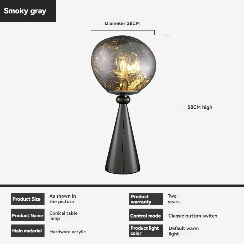 Lava Floor Lamp Black For Living Room Bedroom Post-Modern Corner Floor Lamps With Smoke Gray Shade Standing Lights Table Lamp - https://mohammadcollection.com