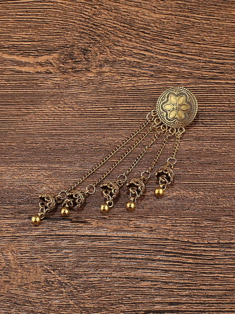 Vintage ethnic bohemian bell earrings with tassels and floral design, featuring long Indian-style pendant jewelry by ๐๐ ๐๐๐ ๐น๐๐๐๐ ๐ป๐