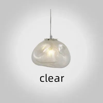 Modern Cloud Design Smoky Grey Glass Pendant Light Art Hanging Lamp Decorative Blown Glass Pendant Lamp Restaurant Chandelier - https://mohammadcollection.com