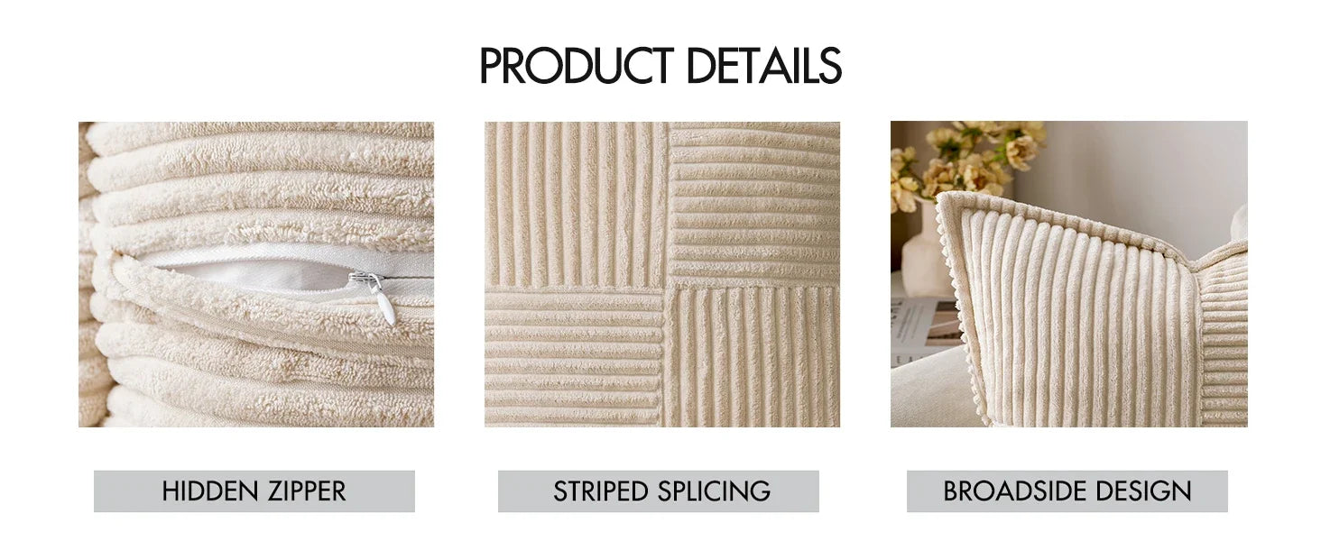 Boho striped pillow covers decorative cushion for sofa by ๐๐ฎ ๐๐๐ ๐น๐๐๐๐ ๐ป๐๐๐๐ ๏ฟฝ