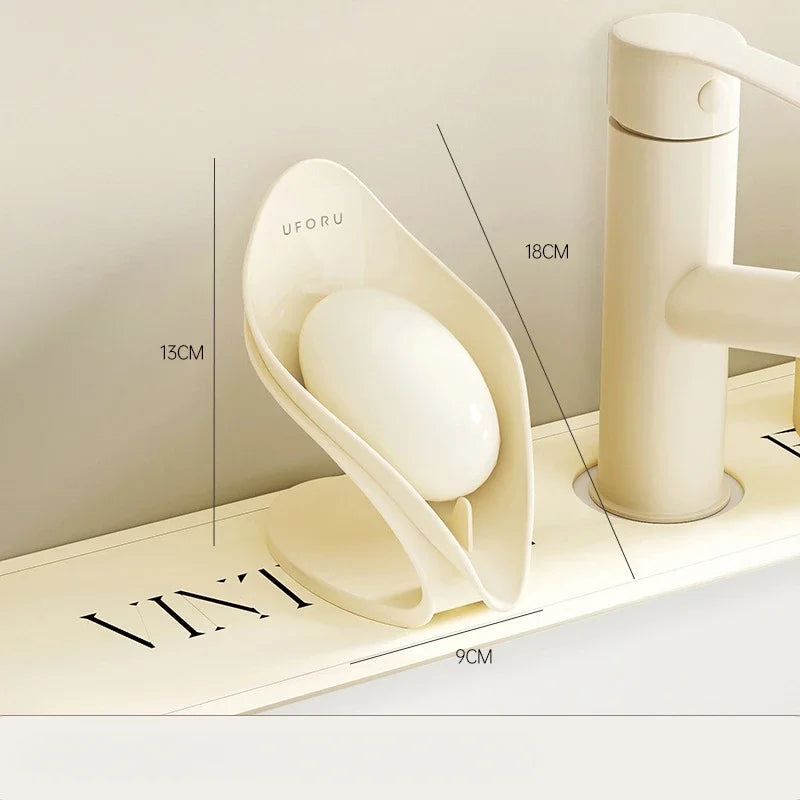 Modern Light Luxury Bathroom Soap Holder - Multi-Functional Countertop Storage Box with Self-Draining Design & Leak-Proof Base - https://mohammadcollection.com