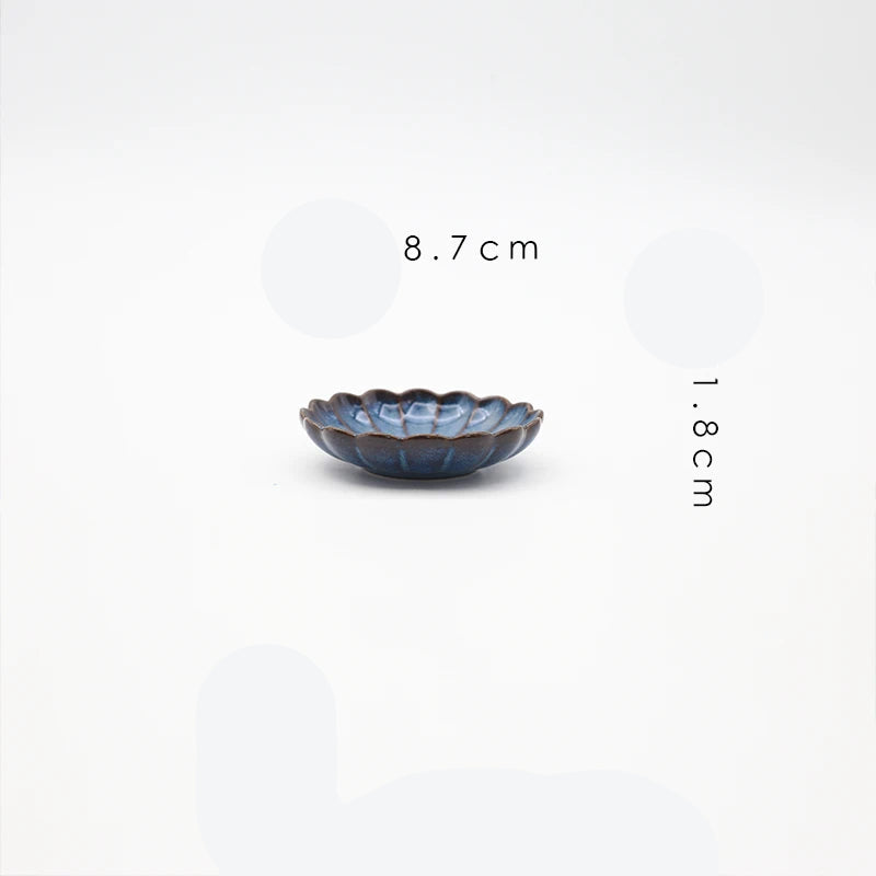 MC THE BLACK DIAMOND Western dinnerware set with kiln-variable glazed ceramic tableware arranged on a dining table.
